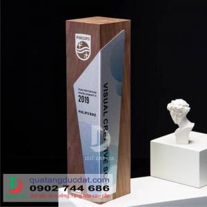 Cúp Gỗ Kim Loại 01