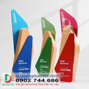 Cúp Gỗ Kim Loại 03