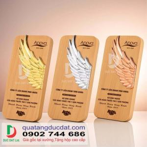 Cúp gỗ kim loại 06