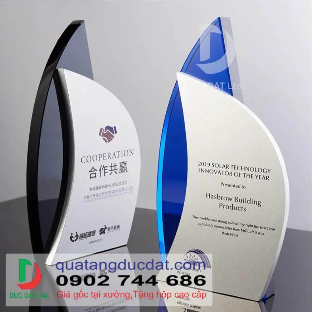Kỷ Niệm Chương Pha Lê 280 – Mẫu Vinh Danh Cao Cấp, Thiết Kế Sang Trọng
